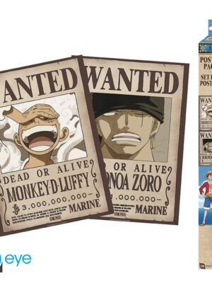Set 2 pósters One Piece (52 x 38cm) Luffy y Zoro