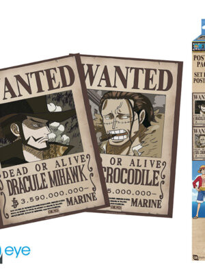Set 2 posters One Piece (52 x 38cm) Mihawk y Crocodile